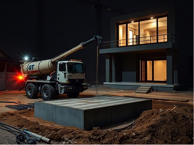Residential concrete pumping