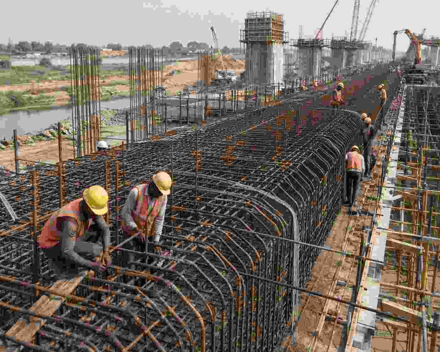 civil steel fixing Sydney, structural reinforcement installation for infrastructure project